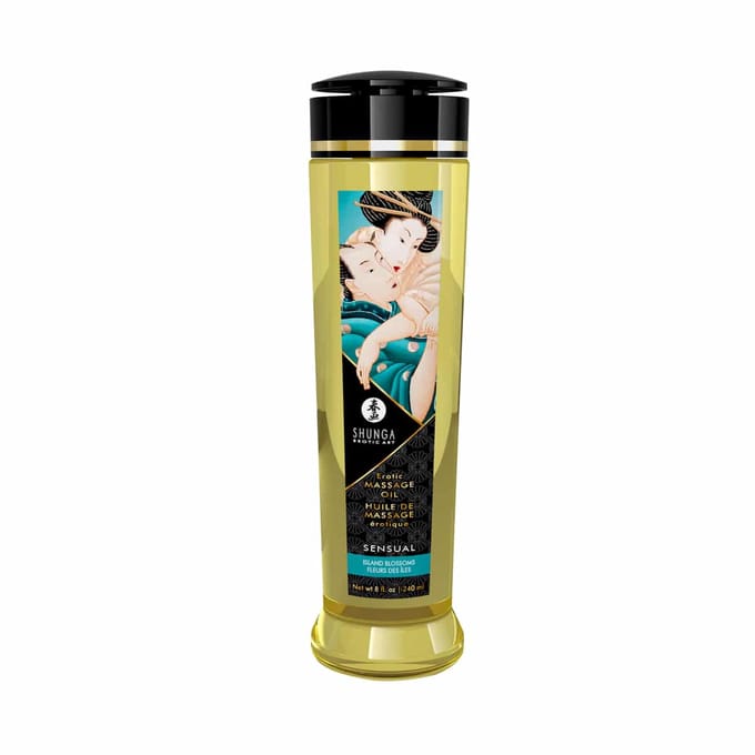 Shunga - Massageolie - Sensual Island Flowers - 240 ml