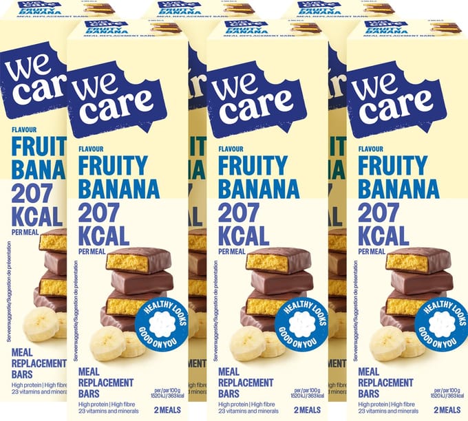 WeCare - Meal Replacement Bars - Banaan - 6 x 120 gr