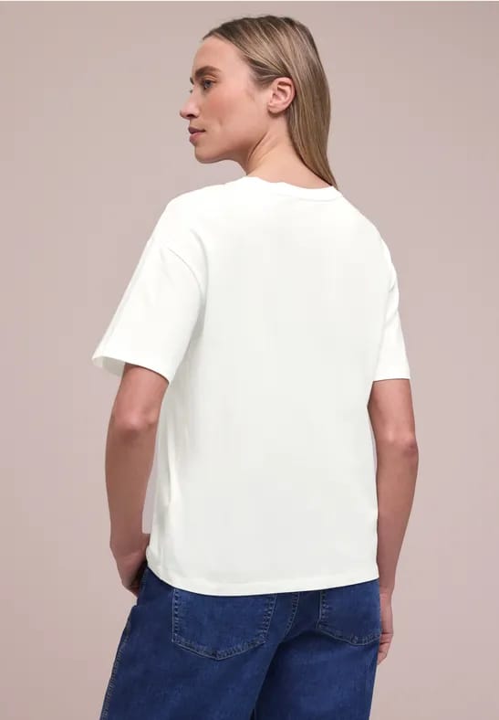 Shirt met korte mouwen, ronde hals en print