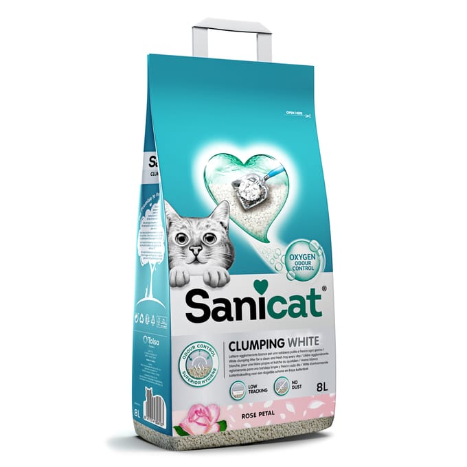 Sanicat Clumping White Rose Kattenbakvulling - 8 l