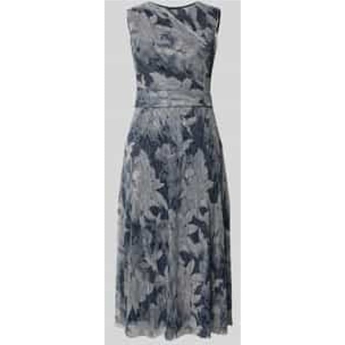 Midi-jurk met bloemen All-over print