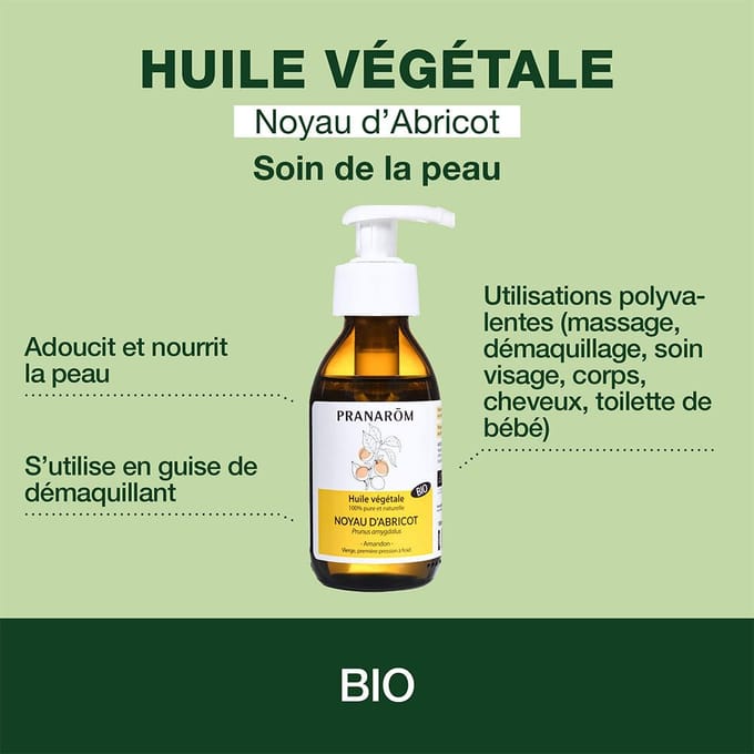 Pranarom - Vierge Abrikozenpit Plantaardige Olie - Bio - 100 ml