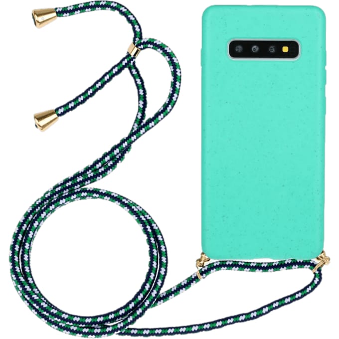 Mocaa Samsung Galaxy S10 Telefoonhoesje met Koord Groen