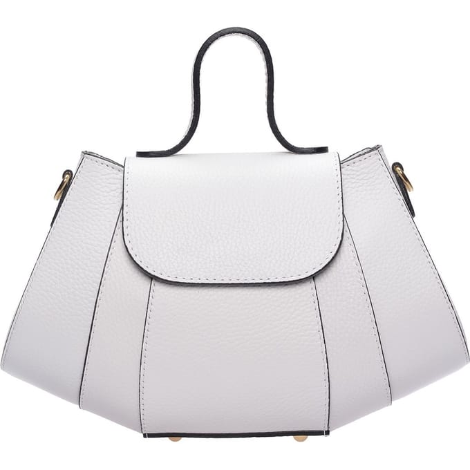 Luisa Vannini Wit Rundleer Tas