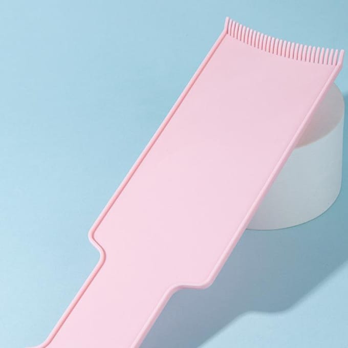 Planche de coloration professionnelle pour cheveux, brosse de teinture pour cheveux, applicateur de surbrillance, peigne de coiffure, fournitures de salon de coiffure M rose
