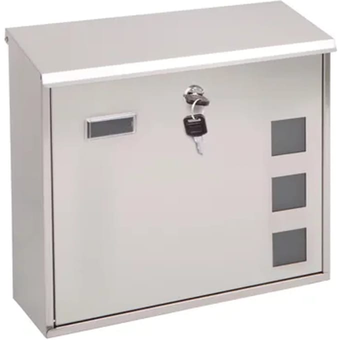 Sencys Wandbrievenbus - Staal - Inox - 35x33x11,5 Cm