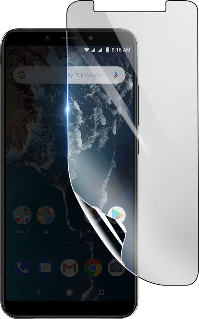 3mk, Geschikt voor Xiaomi Mi A2, Schokbestendige Hydrogel Screenprotector, Transparant