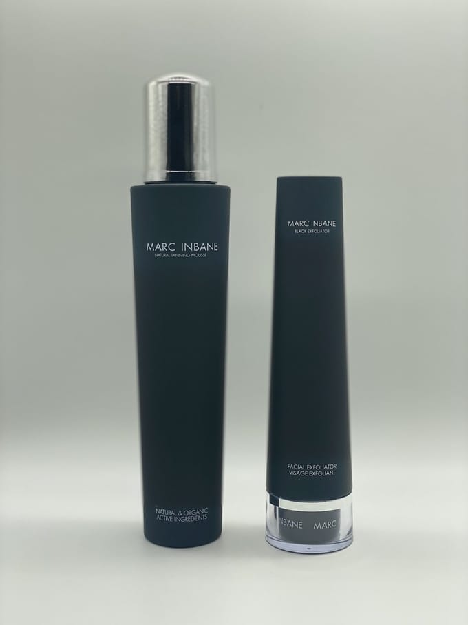 Marc Inbane Natural Tanning Mousse & Black Exfoliator - Gift Rope Bag