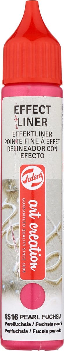 Talens Effect Liner parelmoer fuchsia 28 ml creatieve verfstift.