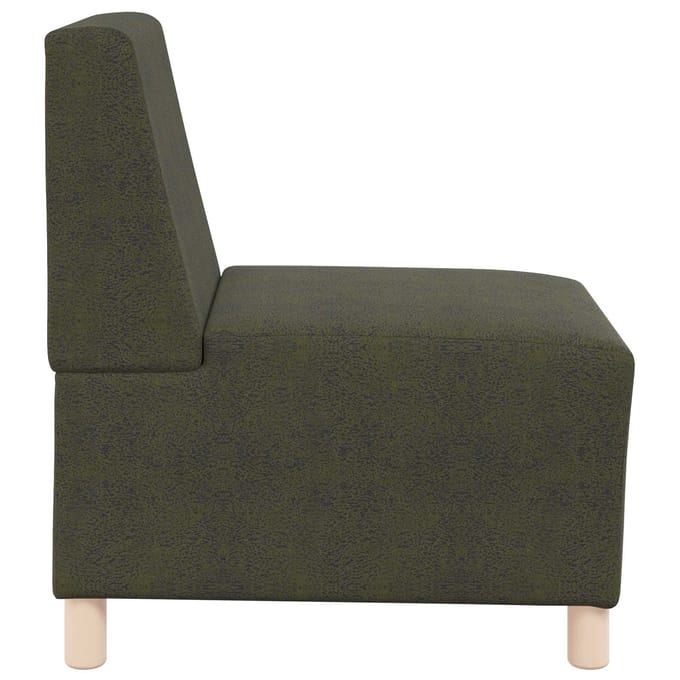 vidaXL Modulaire Sofa Eenheid Armless Leger Groen 55 x 74 x 82 cm