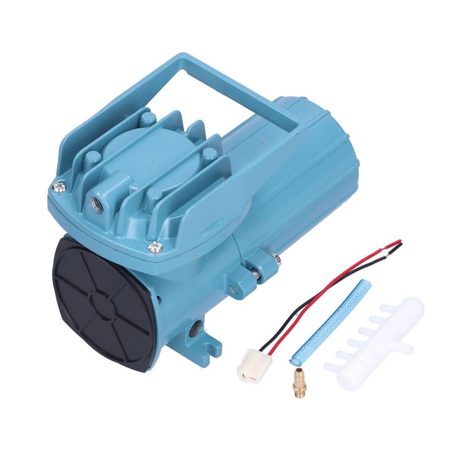 DC 12V 18W Zuurstofpomp Aquarium Luchtbeluchtingspomp voor Aquacultuur Vissentank Hydroponisch Systeem blue