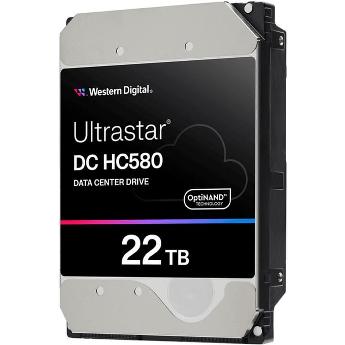 WD Ultrastar DC HC580 (SED) - 22TB - Harde schijf - 0F62785 - SATA-600 - 3.5"