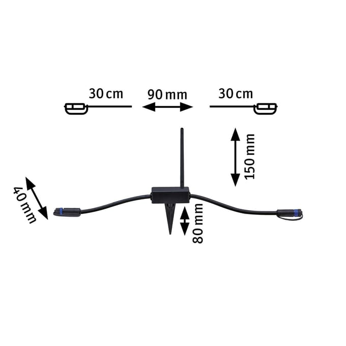 Paulmann 18010 18010 Verlichtingssysteem Plug&Shine Controller Zwart