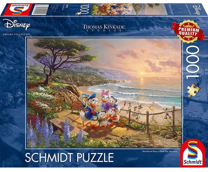 Mickey & Minnie Mouse Thomas Kinkade Studios - Disney Dreams Collection - A Duck Day Afternoon Puzzel meerkleurig