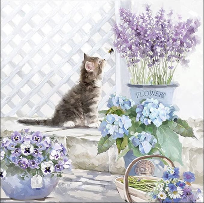 Ambiente Servetten - 33x33cm - 20 stuks - Kitten