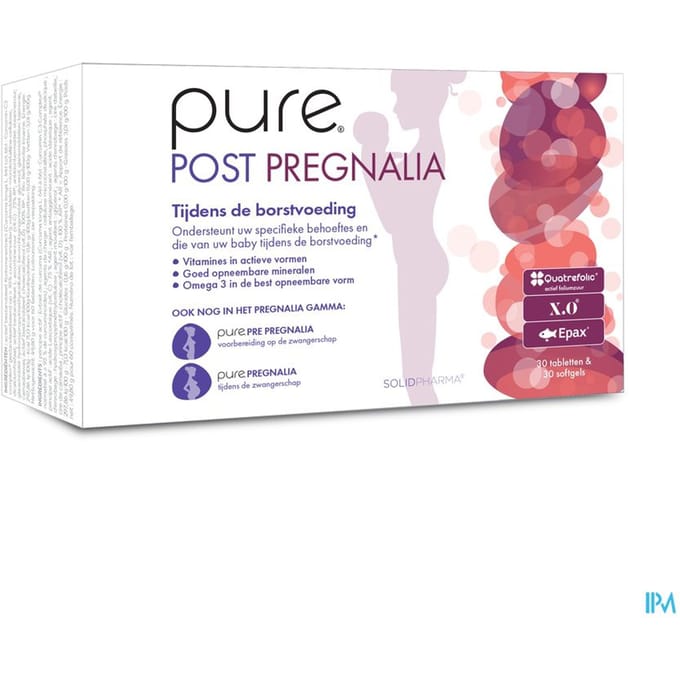 Pure Post Pregnalia 30 + 30 Tabletten | Borstvoeding