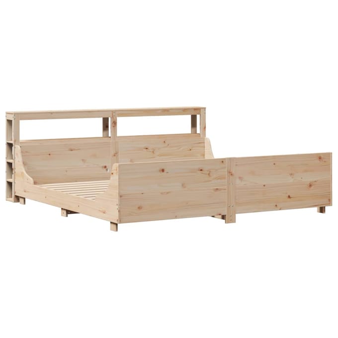 vidaXL - Bedframe - zonder - matras - massief - grenenhout - 200x200 - cm