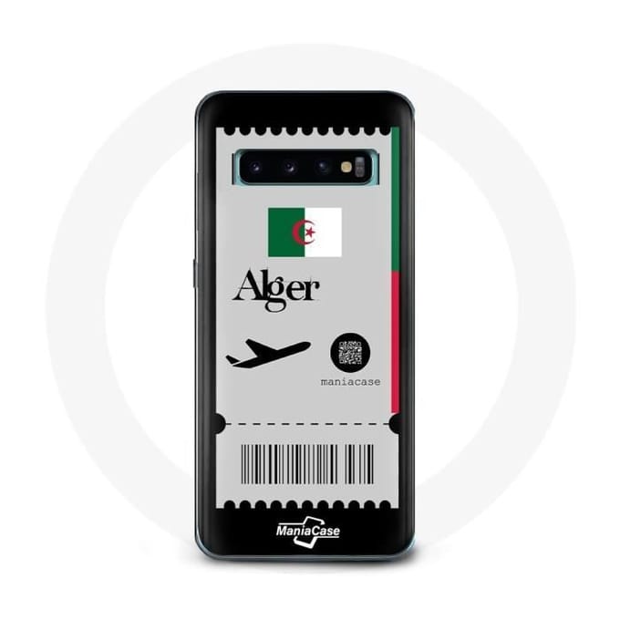 Coque pour Samsung Galaxy S10 Plus Billet d'avion Algerie