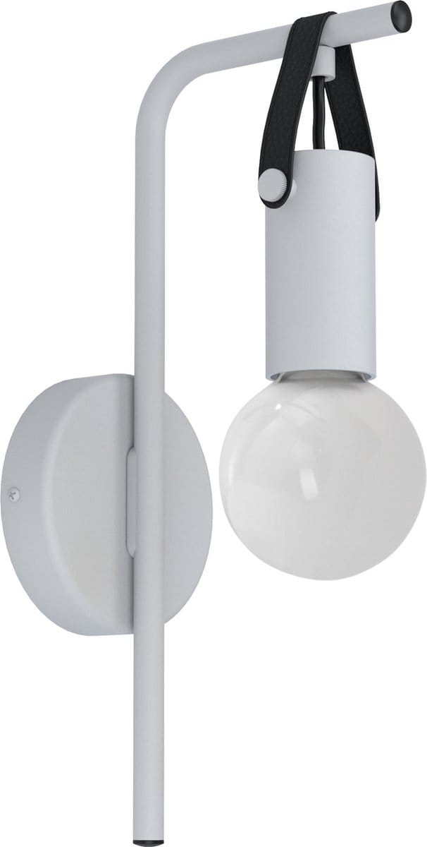 EGLO Apricale Wandlamp - 1 lichts - E27 - Grijs - Zwart