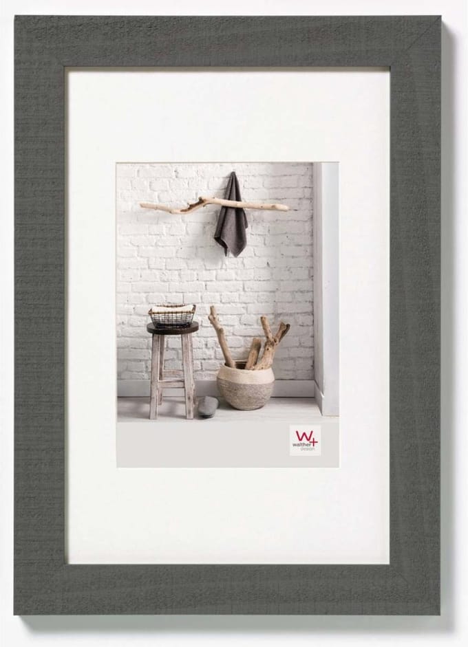 walther+ design HO040D Wissellijst Papierformaat: 30 x 40 cm Grijs