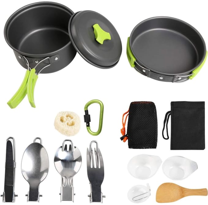 CRLYN® Pannenset - Kookpotten - Camping Kookgerei