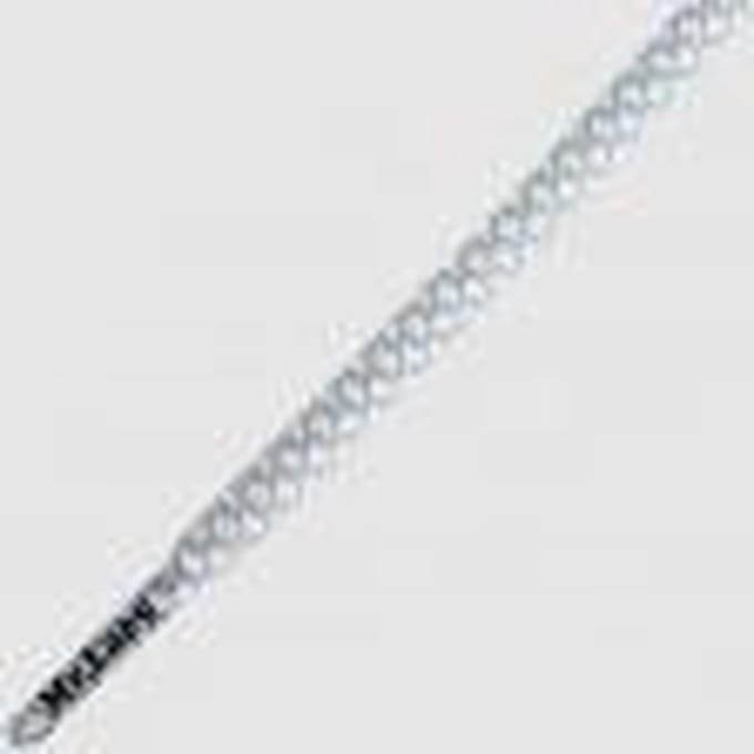 5.5 mm x 130 cm Rond Grijs / Wit - Mr.Lacy Ropies schoenveters