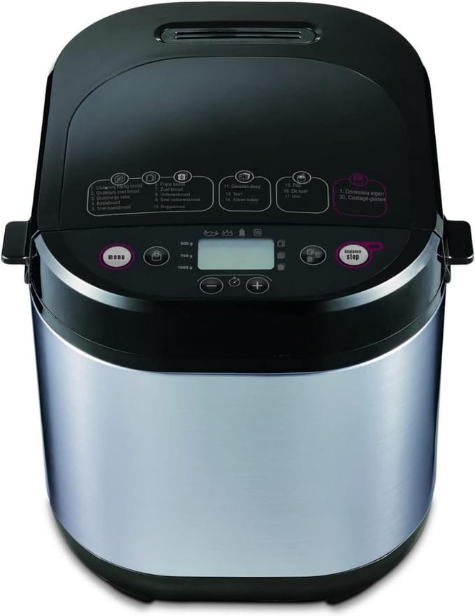 SCH® Broodbakmachine - Broodbakmachines - Broodbak machine - Zwart- ‎31 cm x 29 cm x 29 cm