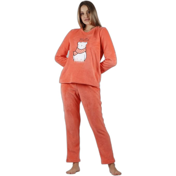 Warme pyjama met lange mouwen voor dames Admas Hello Winter