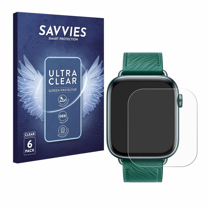 Savvies - Screenprotector voor Honor Watch 5 - Folie Beschermfolie transparant 6 Stuks