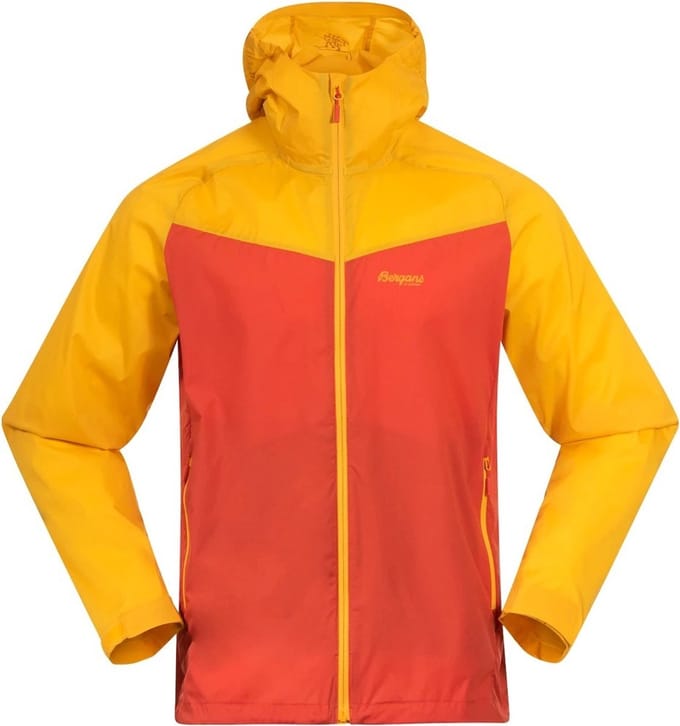 Bergans herenjas Microlight Jacket Brick/Light Golden 182248