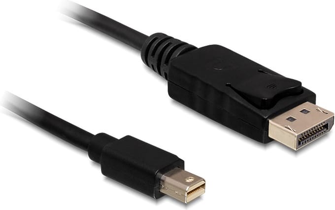 Mini DisplayPort - DisplayPort kabel - versie 1.2 (4K 60 Hz) / zwart - 1 meter