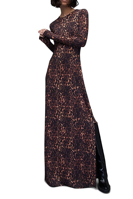 AllSaints Katlyn Anita Maxi Dr Natural Brown Taglia: 34 | Maxi abiti Outlet | Donna | Marrone
