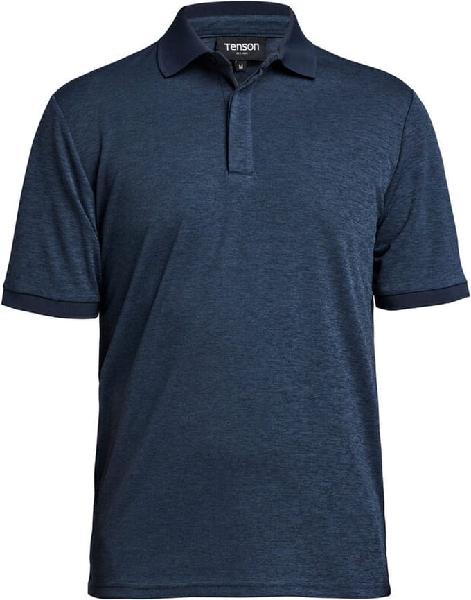 Tenson TXlite Melange Polo 465018060 - Donkerblauw - M