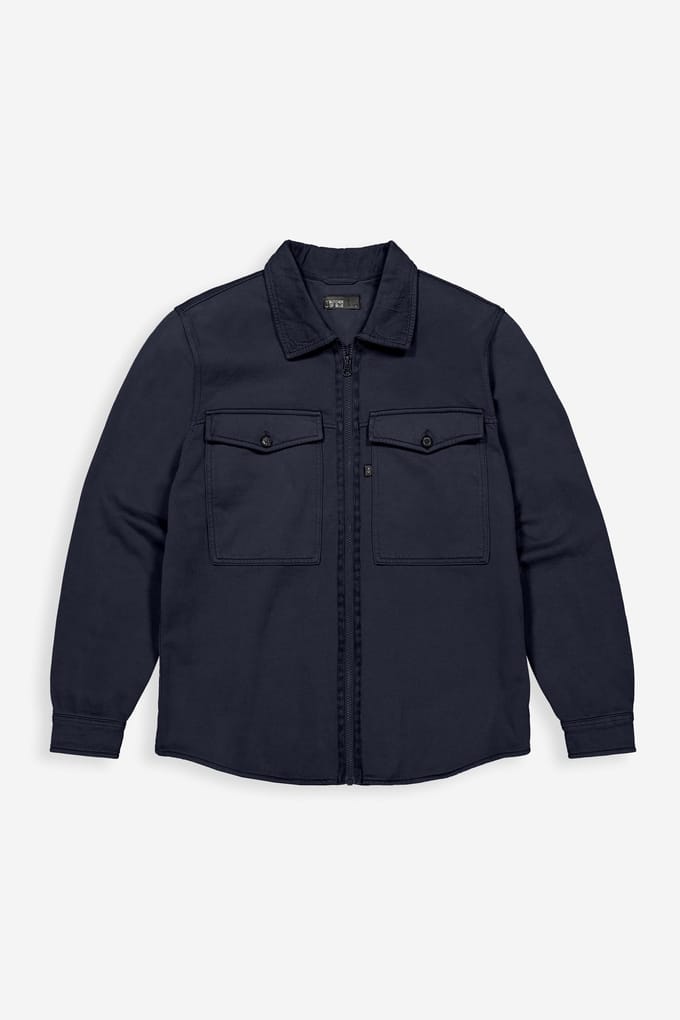Overshirt Butcher of Blue donkerblauw 100% katoen