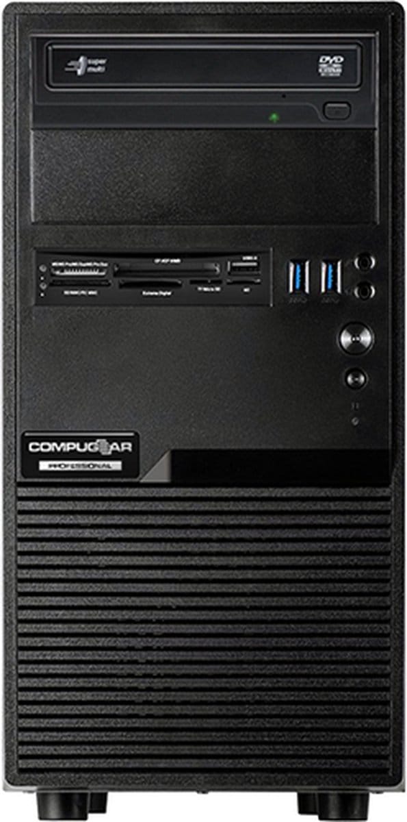 Core i9 - 64GB RAM - 2TB M.2 SSD - WiFi - Bluetooth - CD/DVD-drive - Cardreader - Windows 11 Pro (COMPUGEAR P-375149)