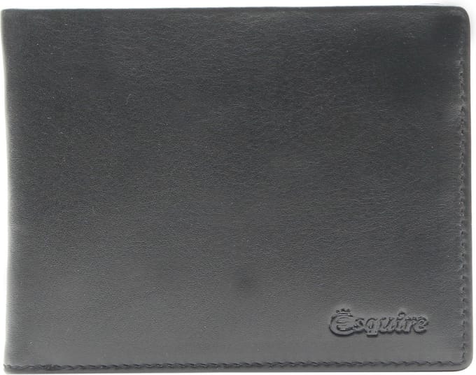 Esquire Portemonnee New Silk Wallet Black Zwart