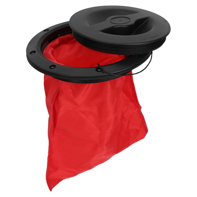 Boot Afsluitbaar Luikdeksel Rond Cirkelvormig Type Deksel Waterdicht Kajak Accessoires Met Opbergtas 6 Inch black