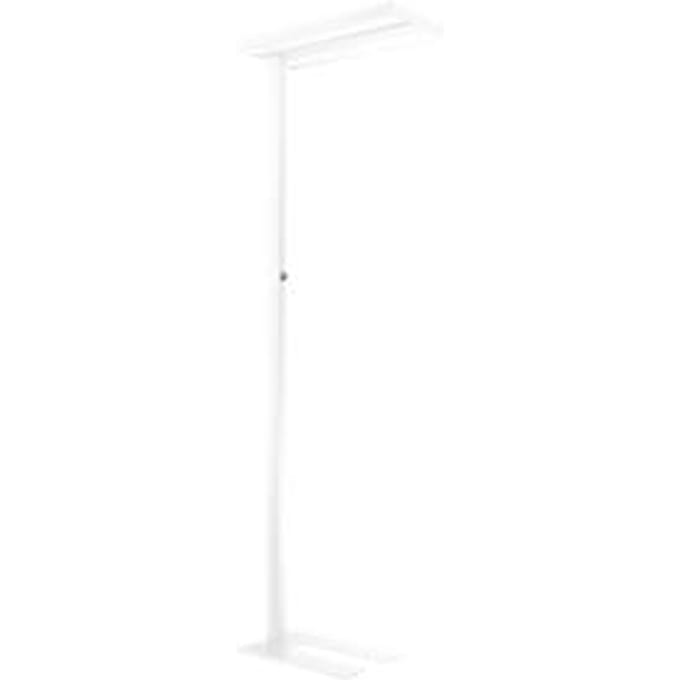 LED-vloerlamp, traploos dimbaar, direct & indirect licht, H 1950 mm, 2 x 40 B, wit