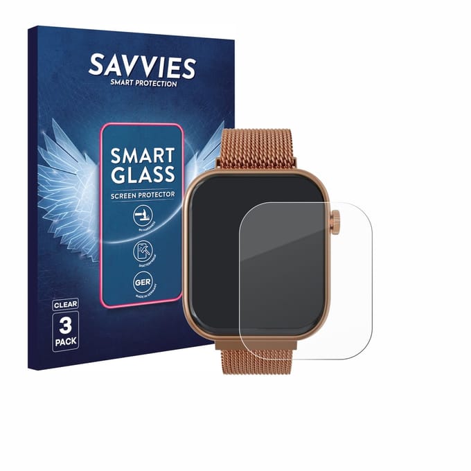 3 Stuks Savvies Screenprotector - geschikt voor Techmade M-GLAM011 1.75" - beschermfolie glas transparant