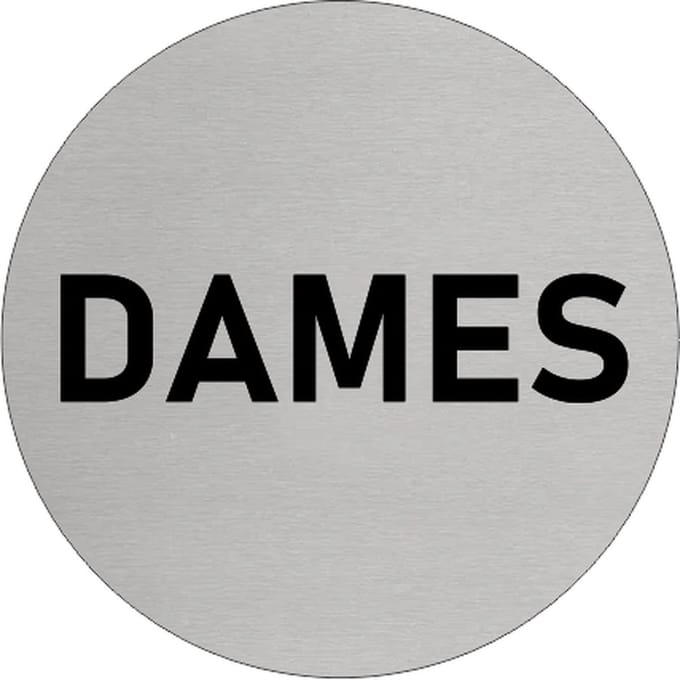 CombiCraft Aluminium Deurbordje 'Dames' 75mm met dubbelzijdig tape