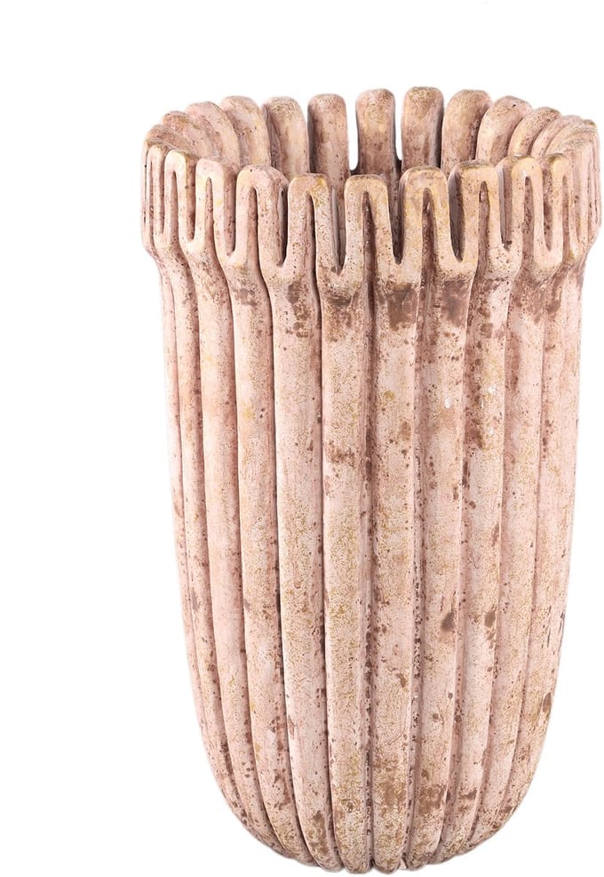 PTMD Bloempot Raffay - 24x24x40 cm - Cement - Bruin