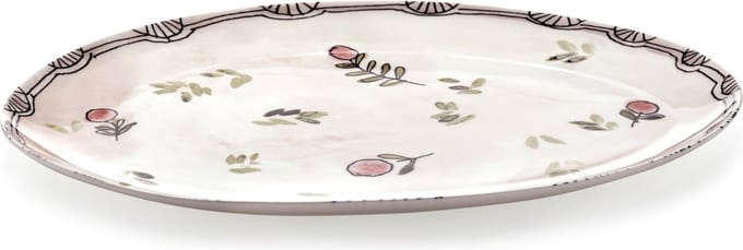 Serax Midnight Flowers By Marni Mirtillo Nude Serveerschaal 35x22