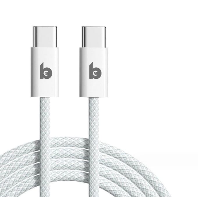 Banky USB C Kabel 65W - 1 meter - Snellaadkabel - Nylon - iPhone, Samsung, iPad & MacBook Air