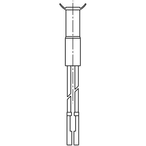 AEG kontrolelamp, neon, L=400mm/400V 3570031199