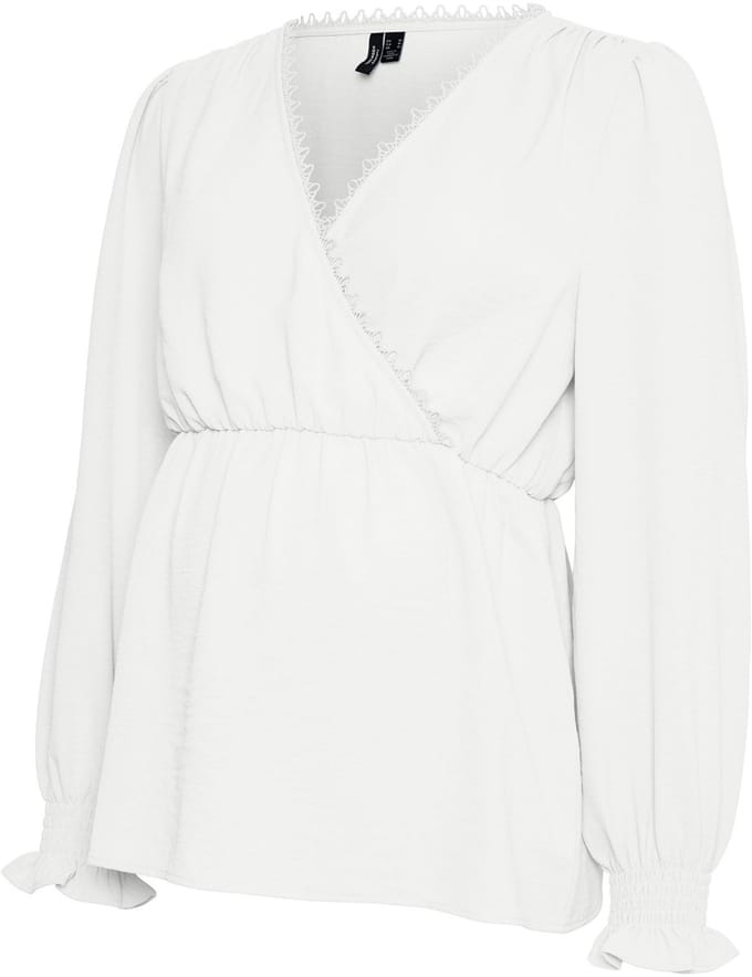 Vero Moda Maternity Blouse Regular fit V-Hals Manchetten met elastiek Top