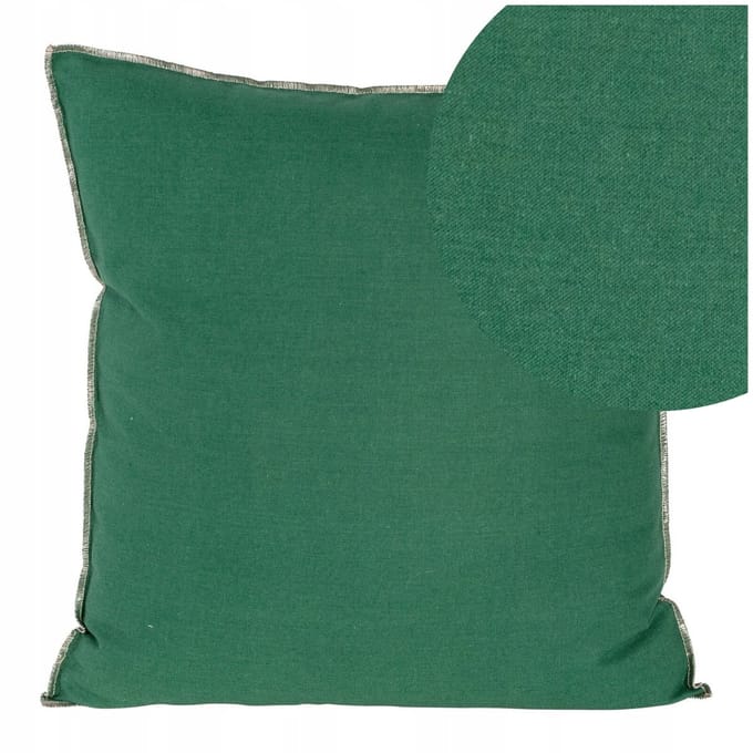 Decoratieve kussenhoezen 45x45cm - Donkergroen met gouden accent