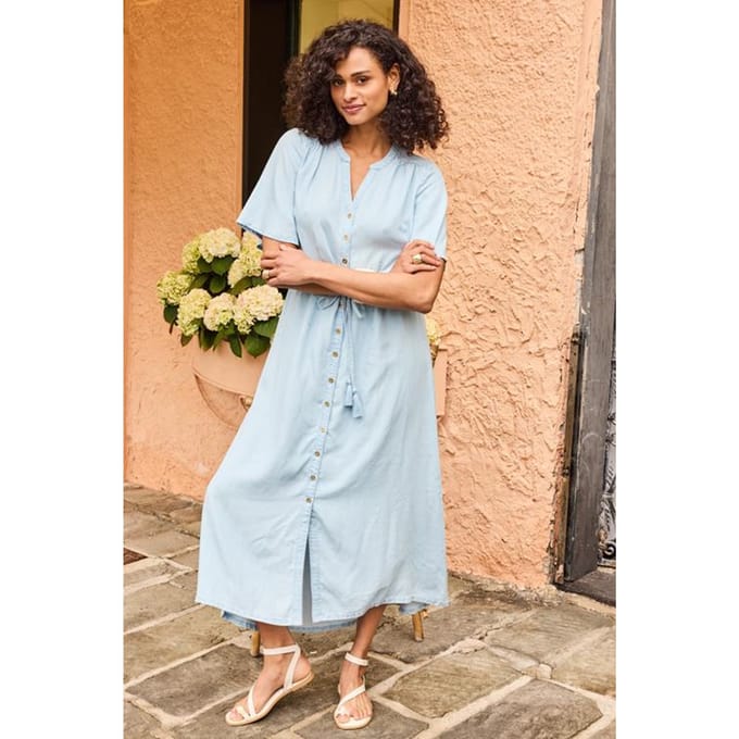 DIDI Dames Dress Jazzy Denim bleached maat 48