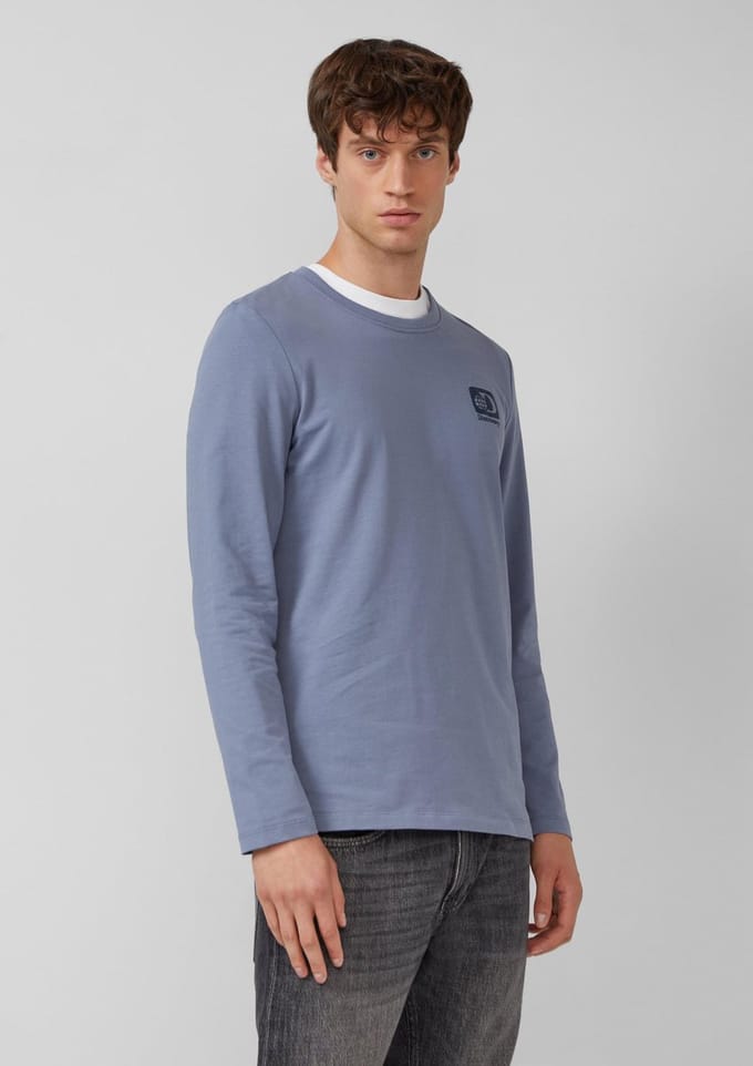 s.Oliver - male - Katoenen longsleeve met Discovery Channel® artwork