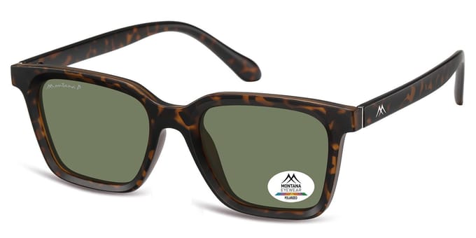 Sonnenbrille Montana mit rauchpolarisiertem Glas, matt, Schildkröte