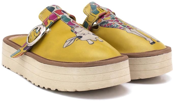 Goby – Giraffe Joy Platform Dames Clogs – Vegan – Handmade – Maat 40